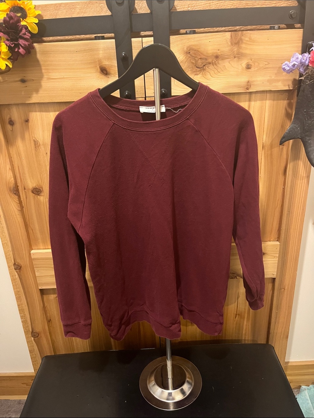 Zenana Outfitters Maroon Crewneck Sweatshirt
